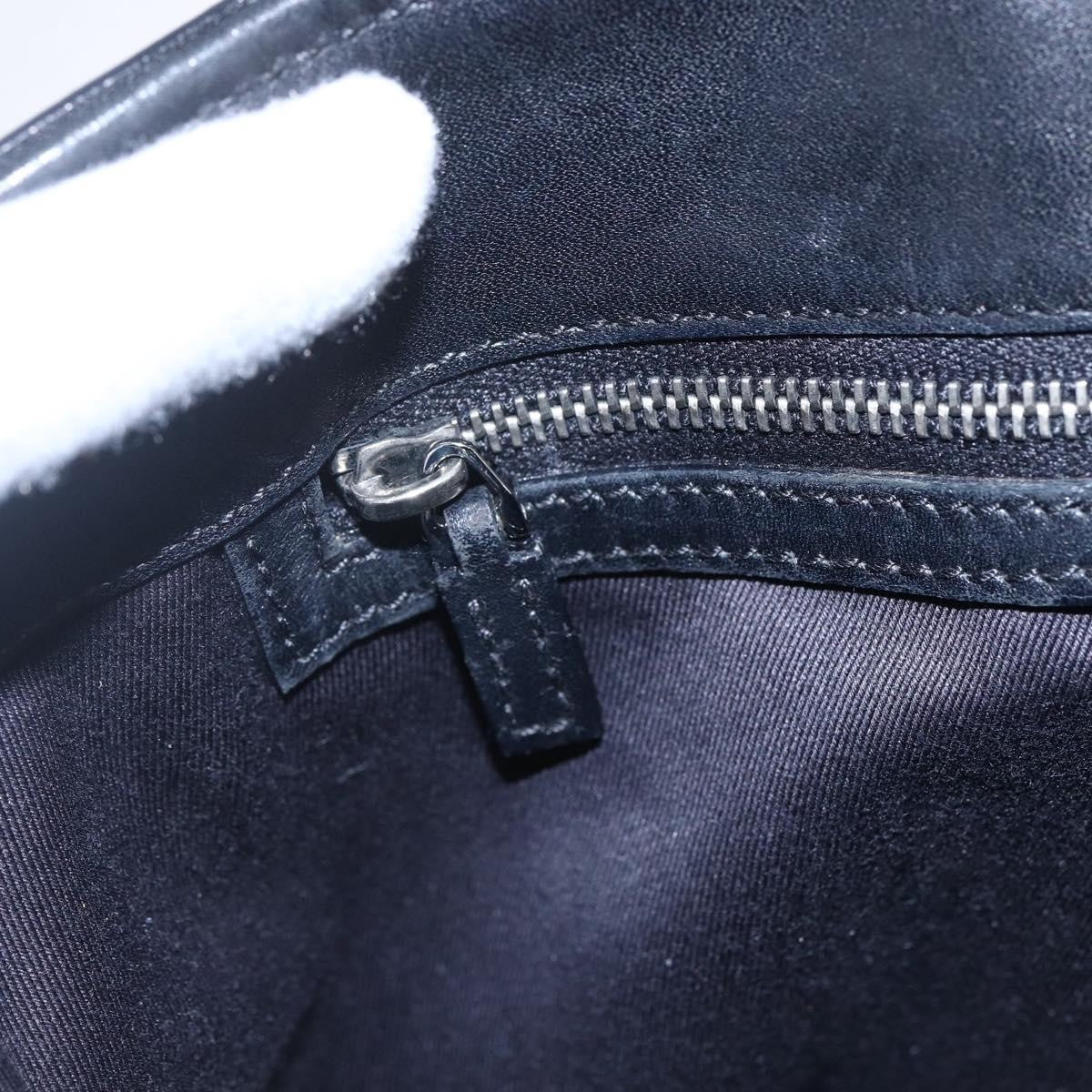 Gucci Vintage Harness Tote GG Canvas with Leather, BLACK, CANVAS, Tote bag