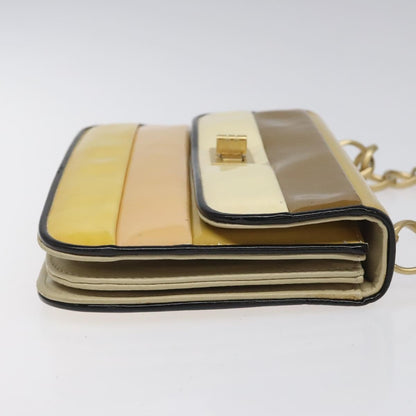 Chanel Chain Shoulder Bag Patent leather, GOLD, PATENT_LEATHER, Shoulder bag