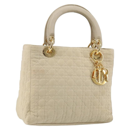 Christian Dior Lady Dior Bag Nylon, BEIGE, NYLON, Handbag