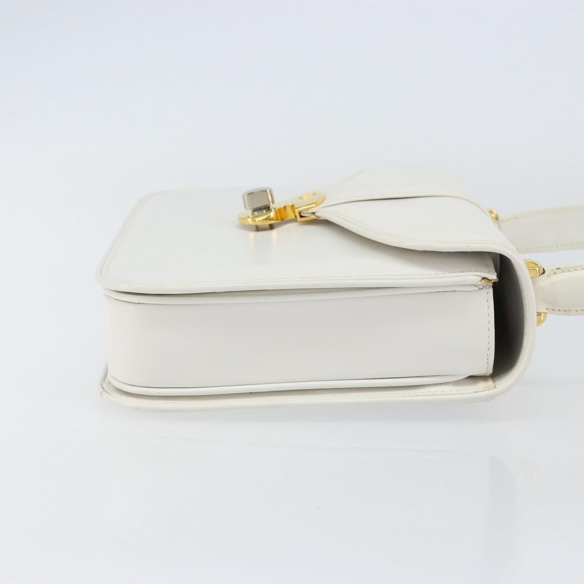 Gucci Vintage Handbag Leather, WHITE, LEATHER, Handbag