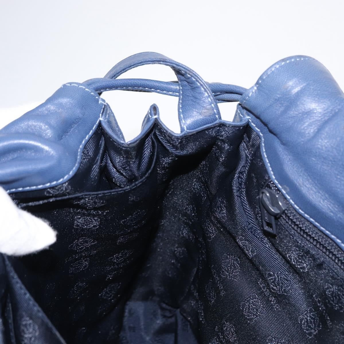 Loewe Flamenco Bag Leather, BLUE, LEATHER, Shoulder bag