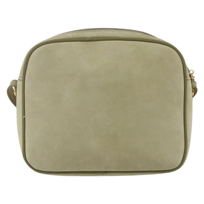 Salvatore Ferragamo Vala Shoulder Bag Suede, GREEN, SUEDE, Shoulder bag