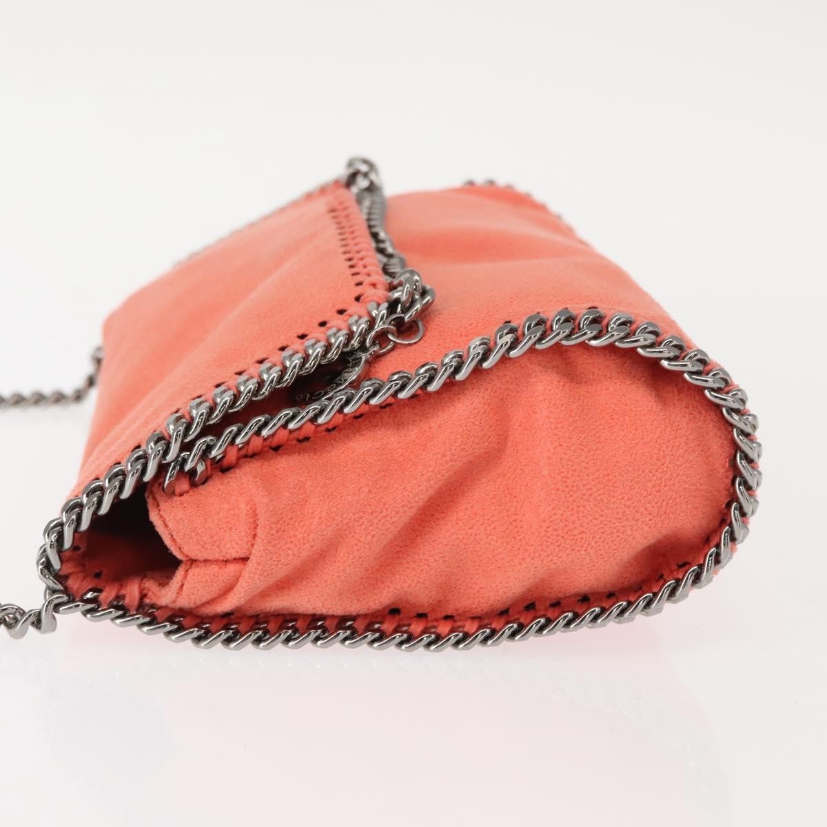 Stella McCartney Falabella Fold Over Flap Crossbody Bag Shaggy Deer, ORANGE, POLYESTER, Shoulder bag