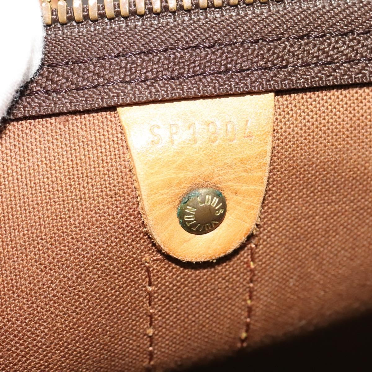 Louis Vuitton Keepall Bag Monogram Canvas, BROWN, CANVAS, Travel bag