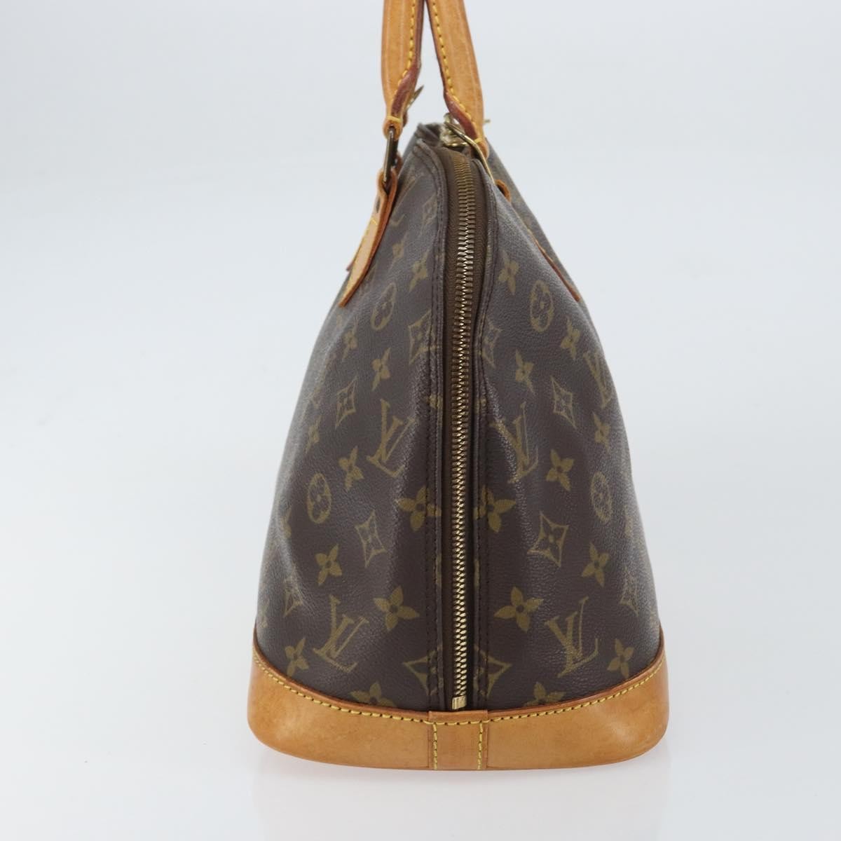 Louis Vuitton Alma Handbag Monogram Canvas, BROWN, CANVAS, Handbag