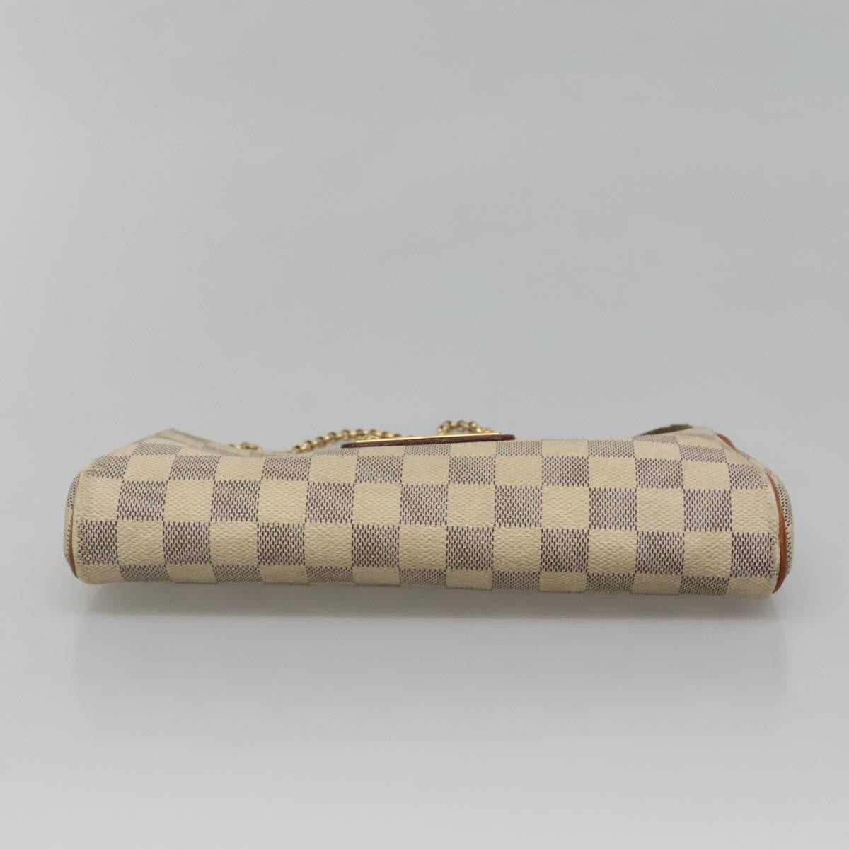 Louis Vuitton Eva Handbag Damier, WHITE, CANVAS, Shoulder bag