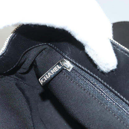 Chanel Camellia No.5 Flap Bag Canvas, GRAY, CANVAS, Handbag