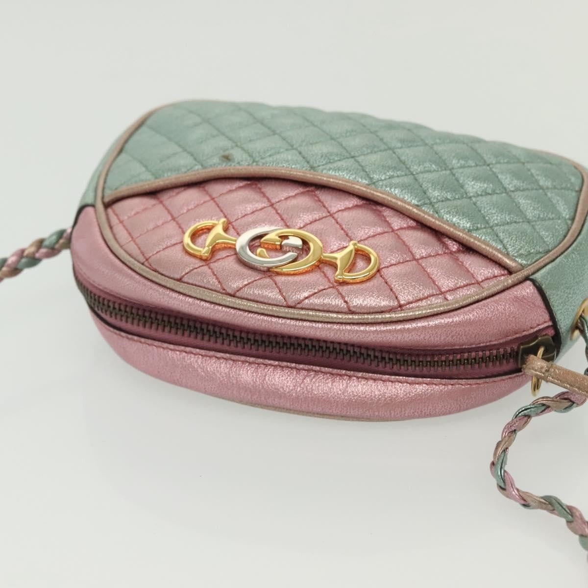 Gucci Trapuntata Camera Shoulder Bag Quilted Laminated Leather, MULTICOLOUR, LEATHER, Shoulder bag