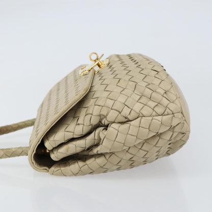 Bottega Veneta Intrecciato Handbag Leather, BEIGE, LEATHER, Handbag