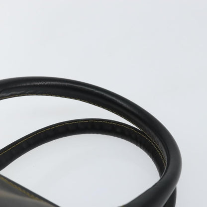 Fendi Vintage Pequin Boston Bag Coated Canvas, BLACK, CANVAS, Handbag