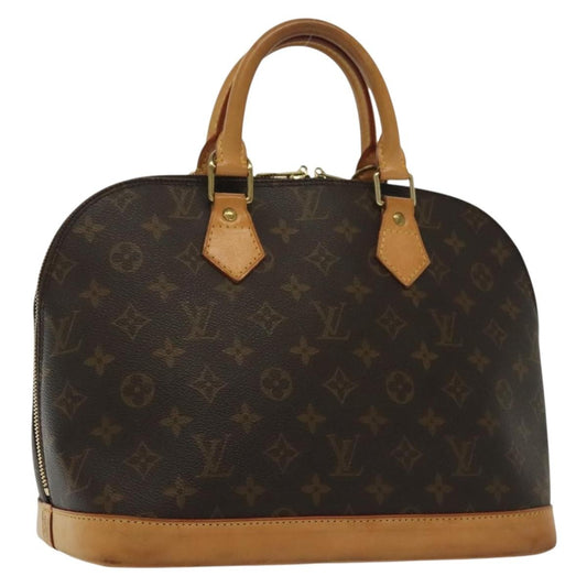 Louis Vuitton Alma Handbag Monogram Canvas, BROWN, CANVAS, Handbag