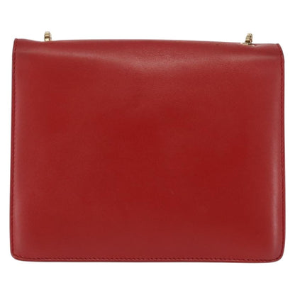 Salvatore Ferragamo Thalia Shoulder Bag Leather, RED, LEATHER, Shoulder bag