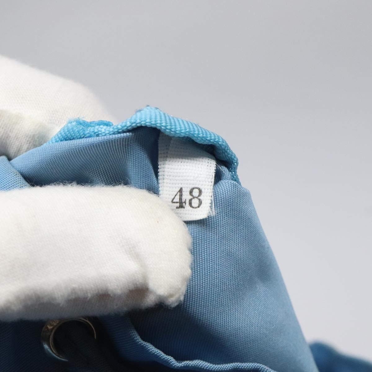 Prada Drawstring Wristlet Bucket Bag Tessuto, BLUE, NYLON, Clutche & pouche