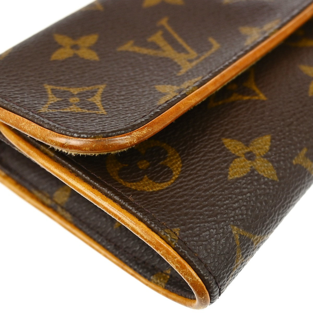 Louis Vuitton Twin Handbag Monogram Canvas, Brown, Canvas, Clutch
