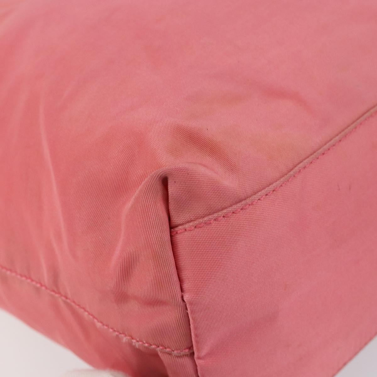 Prada Vintage Zip Tote Tessuto, PINK, NYLON, Tote bag