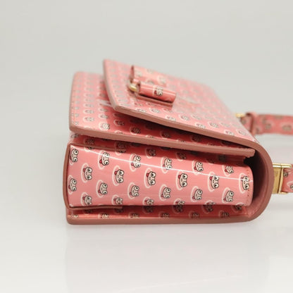 Salvatore Ferragamo Vala Shoulder Bag Patent Leather, PINK, PATENT_LEATHER, Shoulder bag