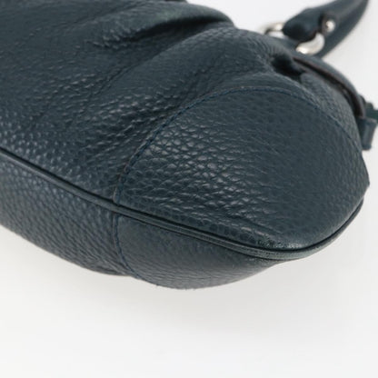 Salvatore Ferragamo Gancini handbag Leather, GREEN, LEATHER, Handbag