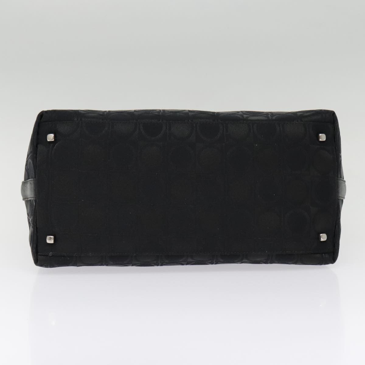 Salvatore Ferragamo Gancini Shoulder Bag Nylon, BLACK, NYLON, Shoulder bag