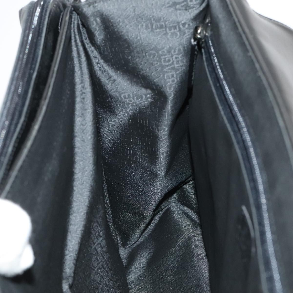 Versace Messenger Bag Leather, BLACK, LEATHER, Shoulder bag