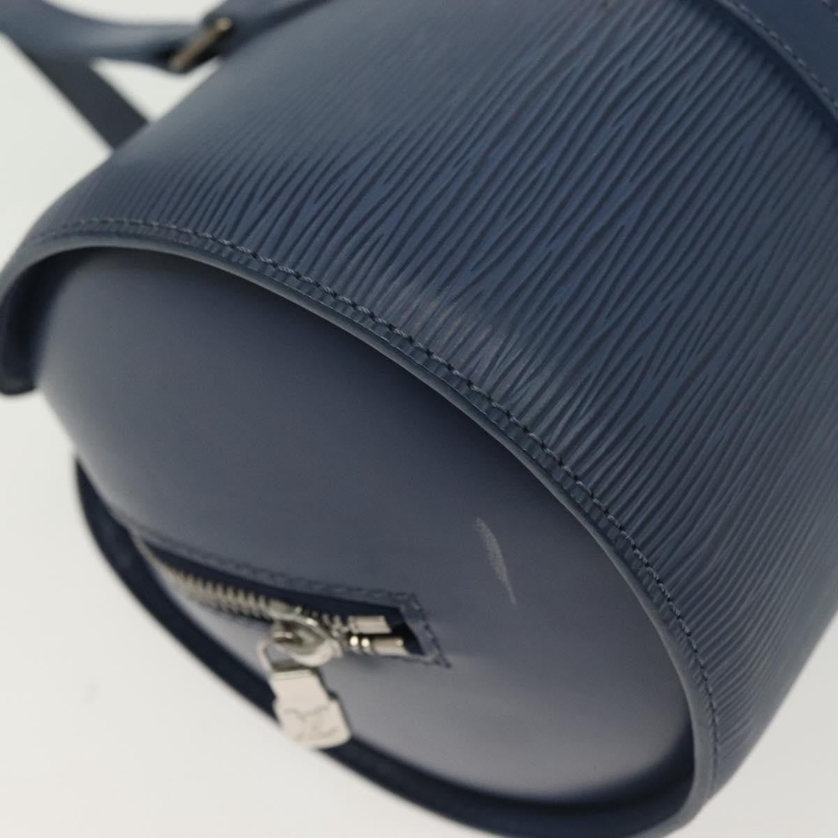 Louis Vuitton Soufflot Handbag Epi Leather, BLUE, LEATHER, Handbag