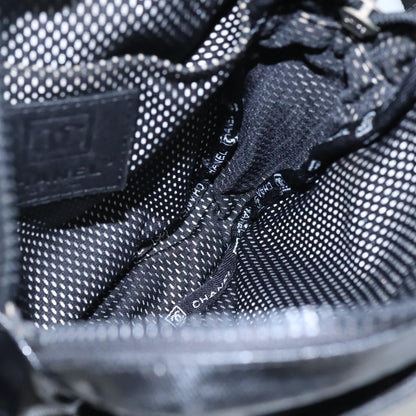 Chanel sports shoulder bag Coco mark, BLACK, CANVAS, Shoulder bag