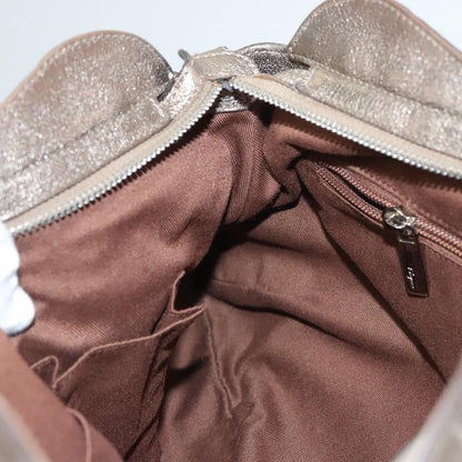 Salvatore Ferragamo Marisa Satchel Leather, GOLD, LEATHER, Handbag