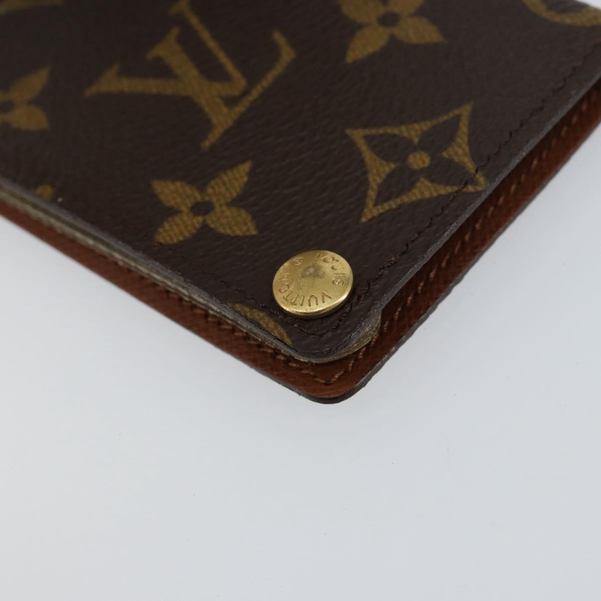 Louis Vuitton Porte Cartes Pression Card Case Monogram Canvas, BROWN, CANVAS, Card Holders