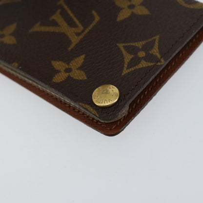 Louis Vuitton Porte Cartes Pression Card Case Monogram Canvas, BROWN, CANVAS, Card Holders