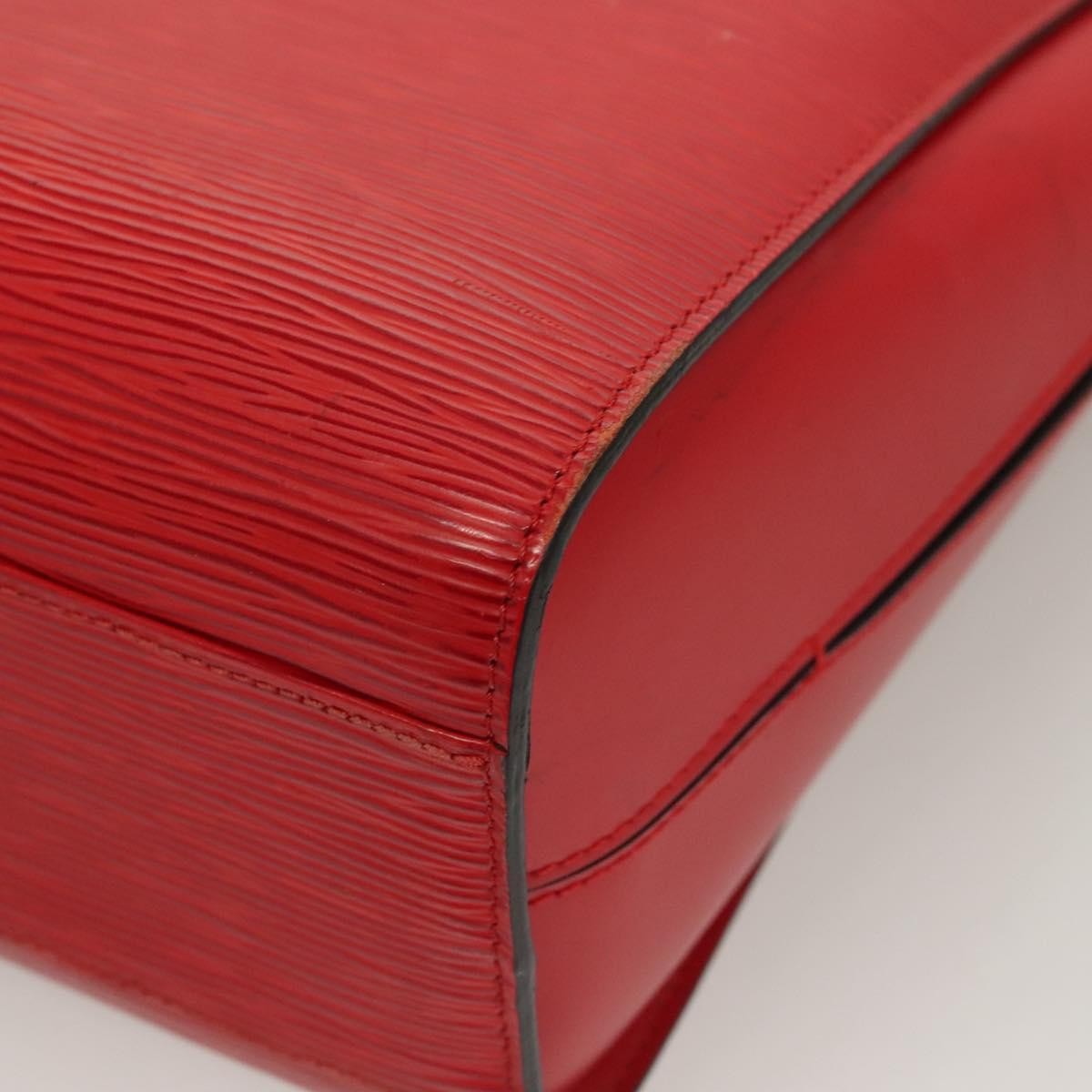 Louis Vuitton Sac Plat NM Bag Epi Leather, RED, LEATHER, Handbag