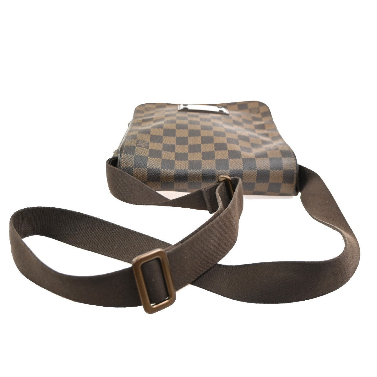 Louis Vuitton Brooklyn Handbag Damier, Brown, Canvas, Shoulder Bag