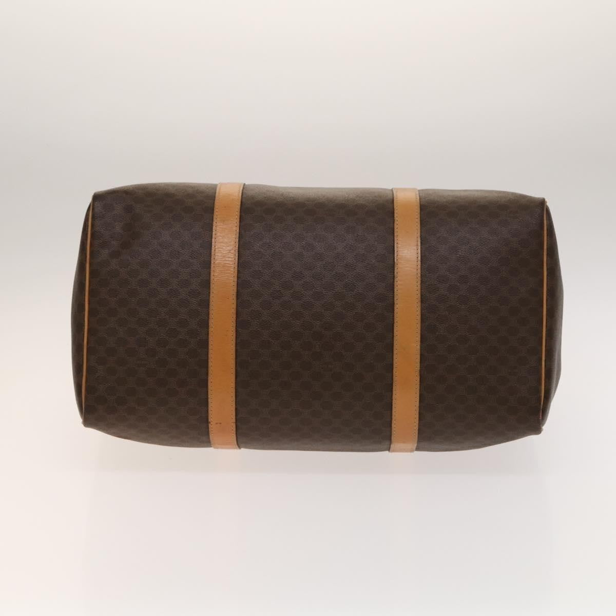 Celine Macadam Handbag Macadam with leather, BROWN, CANVAS, Handbag