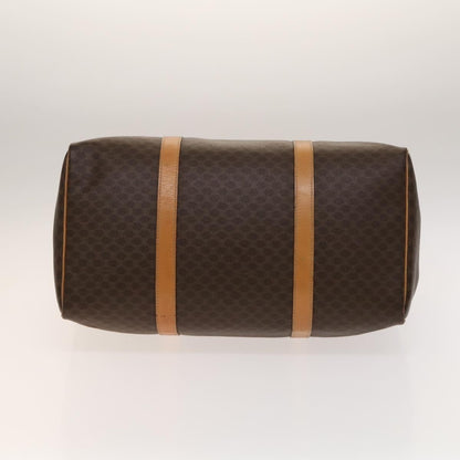 Celine Macadam Handbag Macadam with leather, BROWN, CANVAS, Handbag