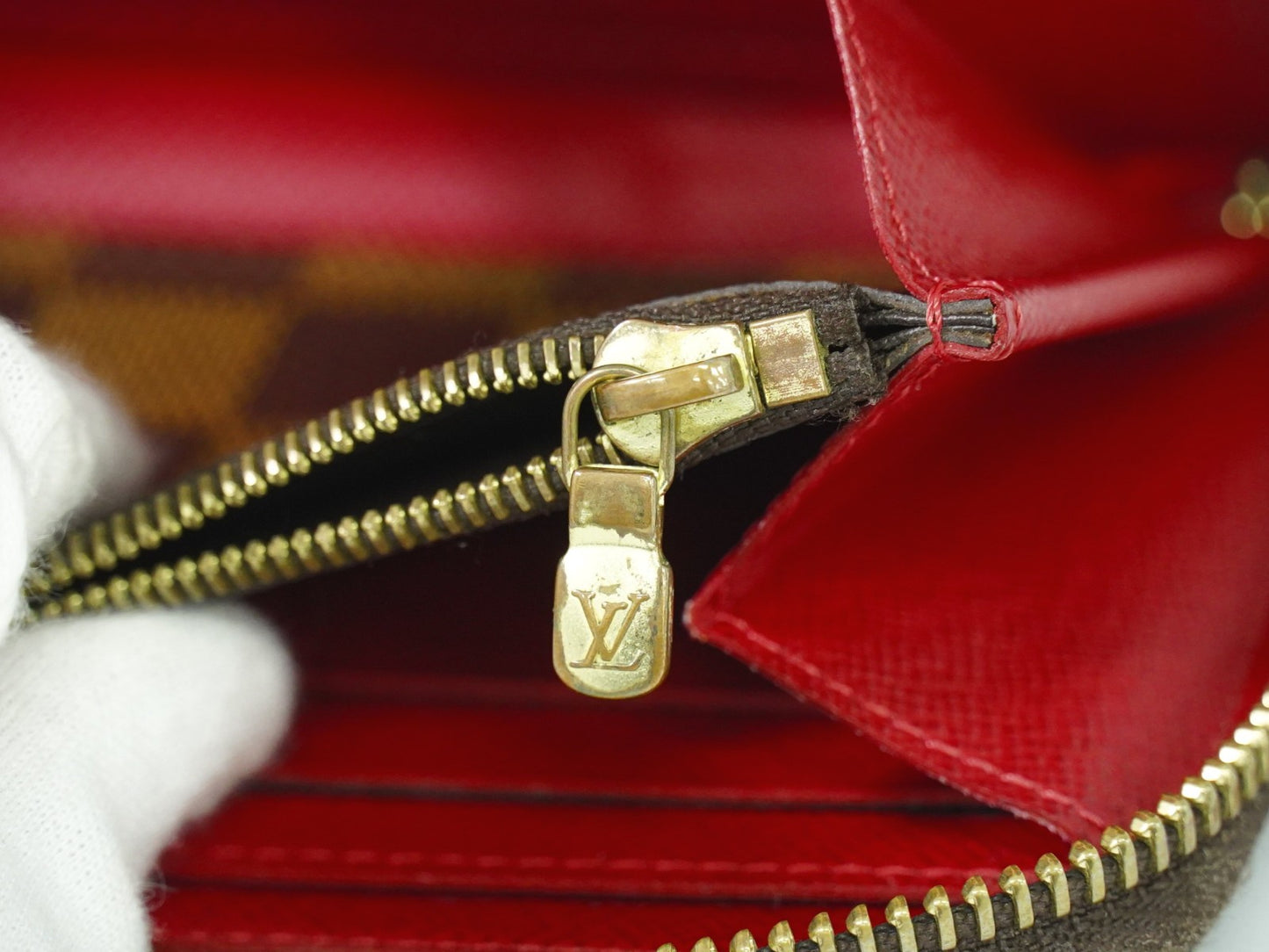 Louis Vuitton Clemence Wallet Damier, BROWN, CANVAS, Wallets