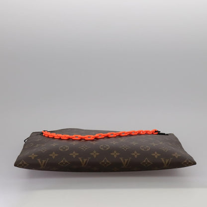 Louis Vuitton Solar Ray A4 Pouch Monogram Canvas, BROWN, CANVAS, Clutche & pouche
