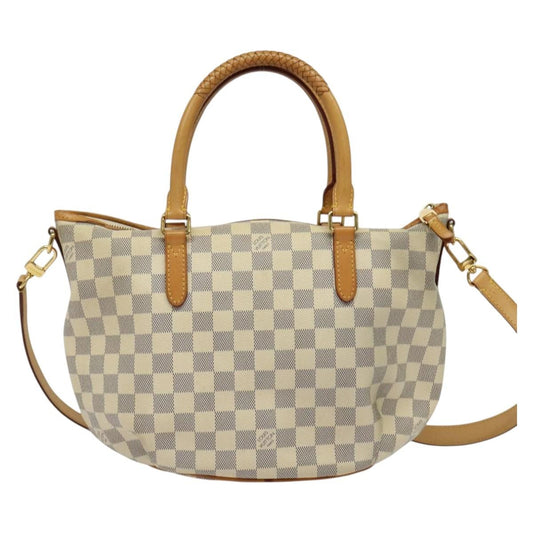Louis Vuitton Riviera Handbag Damier, WHITE, CANVAS, Tote bag