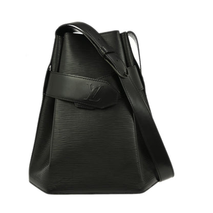 Louis Vuitton Vintage Sac d'Epaule Handbag Epi Leather, Black, Leather, Shoulder Bag