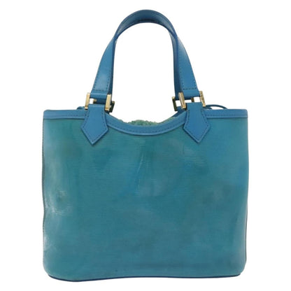Louis Vuitton Plage Lagoon Bay Handbag Vinyl Epi Leather, BLUE, LEATHER, Handbag
