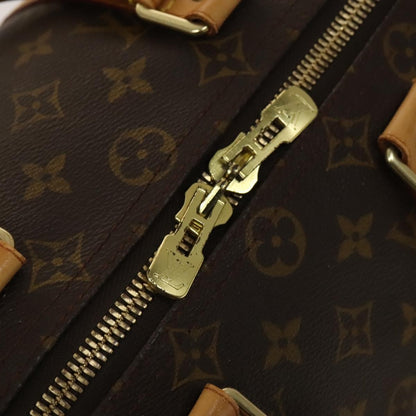Louis Vuitton Keepall Bag Monogram Canvas, BROWN, CANVAS, Travel bag