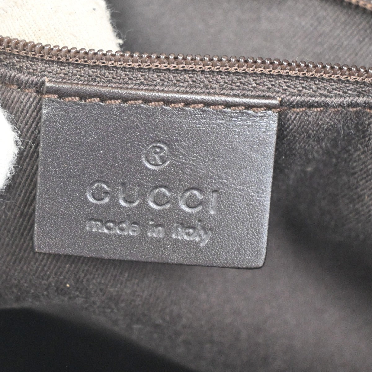 Gucci Vintage Shoulder Bag GG Coated Canvas, Brown, Canvas, Shoulder Bag