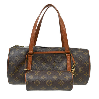 Louis Vuitton Papillon Handbag Monogram Canvas, Brown, Canvas, Handbag