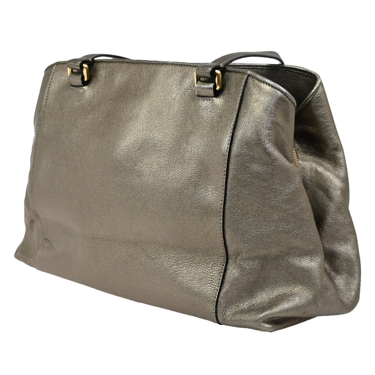 Loewe Anagram Tote Leather, GOLD, LEATHER, Tote bag