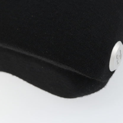 Chanel Millennium Shoulder Bag Jersey, BLACK, COTTON, Shoulder bag