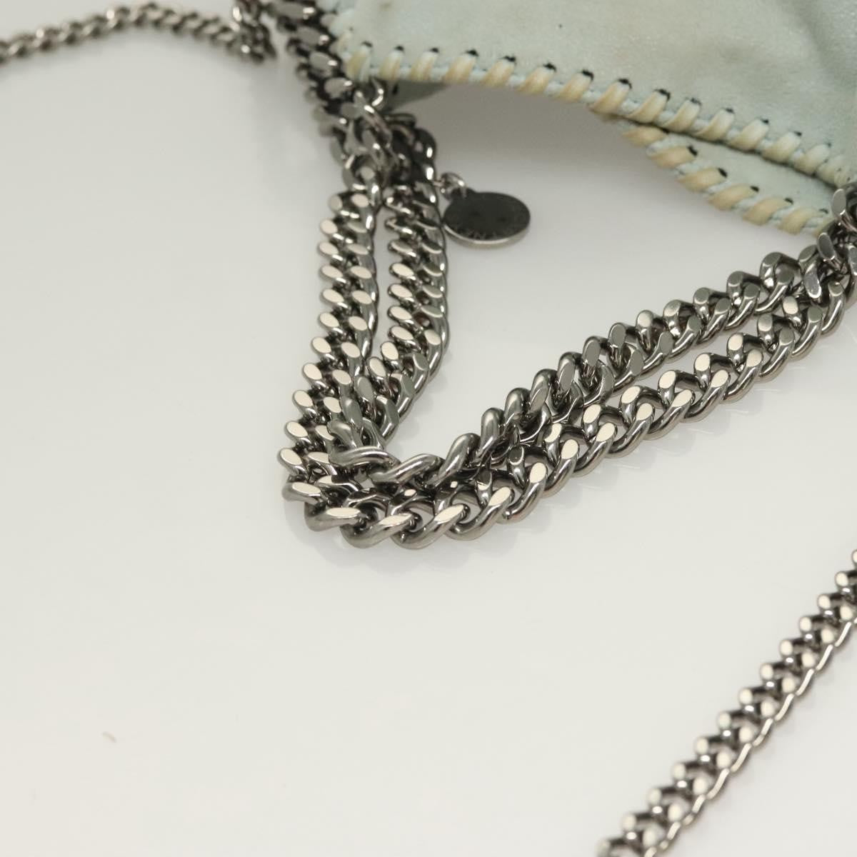 Stella McCartney Falabella Fold Over Crossbody Bag Suede, BLUE, SUEDE, Crossbody bag