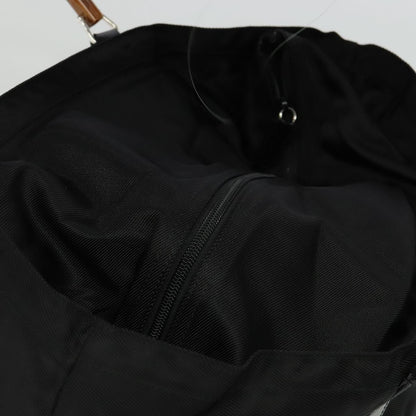 Gucci Vintage Bamboo Handle Tote Nylon, BLACK, NYLON, Tote bag