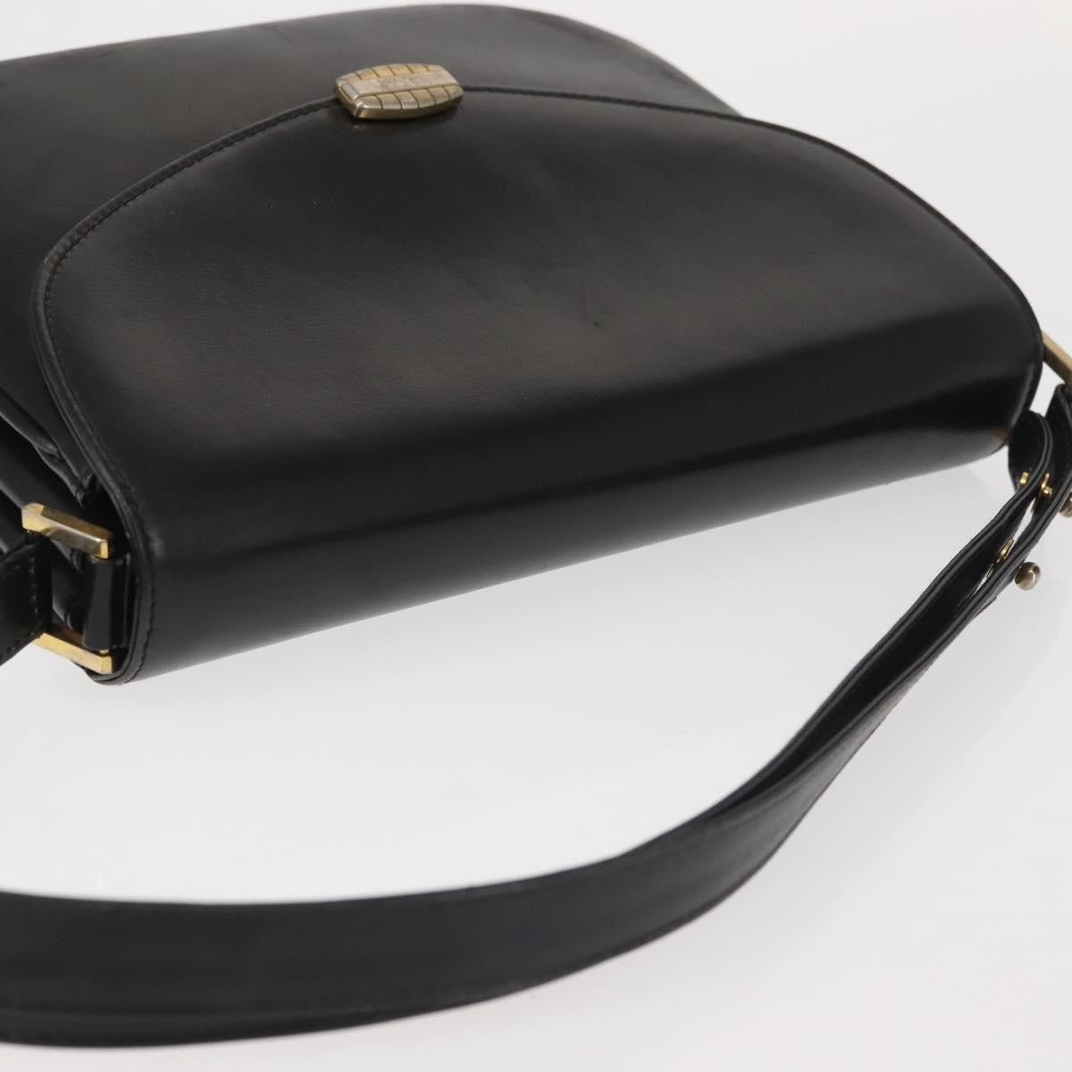Bally Vintage Shoulder Bag Leather, BLACK, LEATHER, Shoulder bag