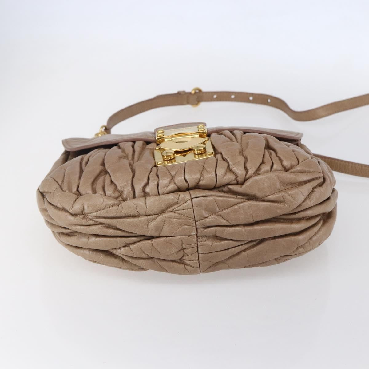 Miu Miu Coffer Satchel Matelasse Leather, PINK, LEATHER, Handbag