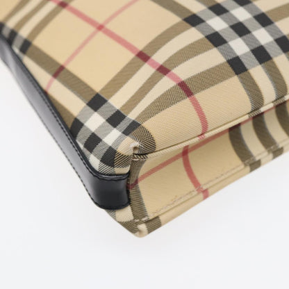 Burberry Shoulder Bag Nova Check Canvas, BEIGE, PVC, Shoulder bag