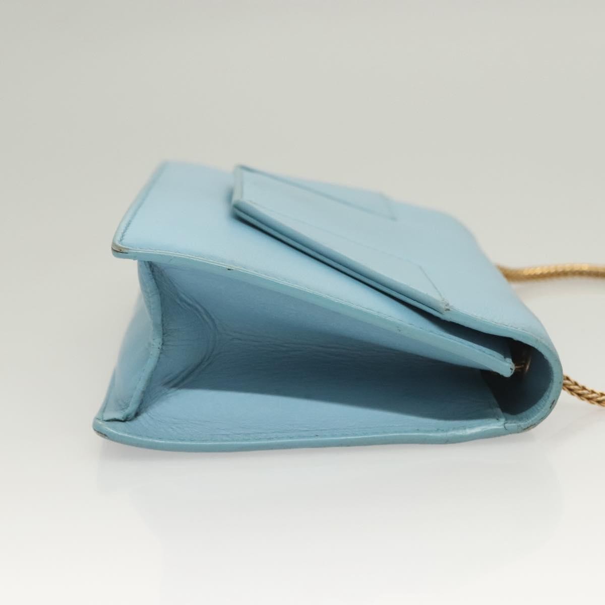 Saint Laurent Betty Bag Leather, BLUE, LEATHER, Shoulder bag