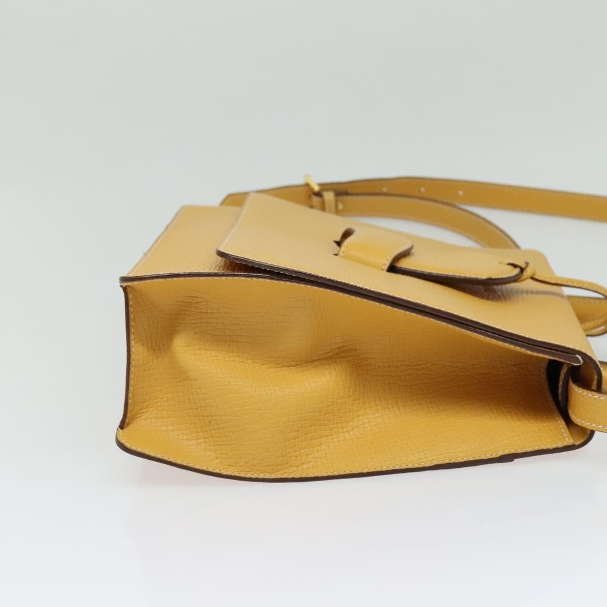 Loewe Barcelona Shoulder Bag Leather, YELLOW, LEATHER, Shoulder bag