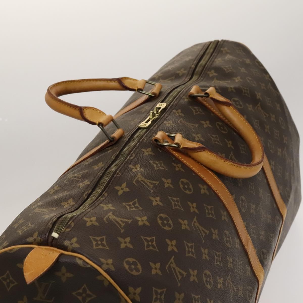 Louis Vuitton Keepall Bag Monogram Canvas, BROWN, CANVAS, Travel bag
